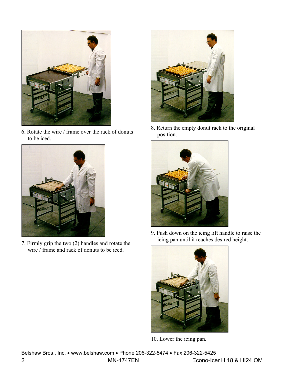 Belshaw Adamatic HI18 Econo-Icer User Manual | Page 8 / 23