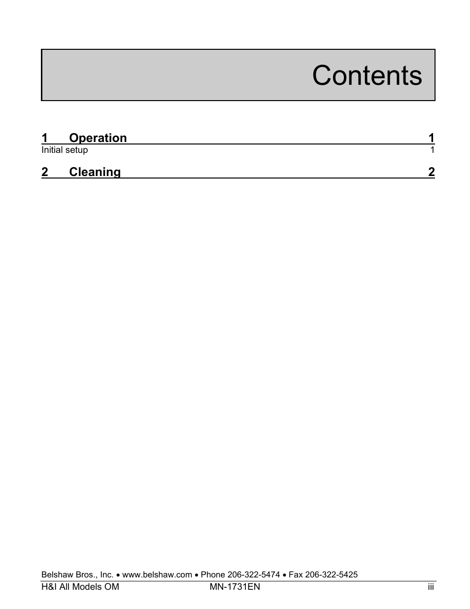 Belshaw Adamatic H&I-2 Icer User Manual | Page 5 / 18