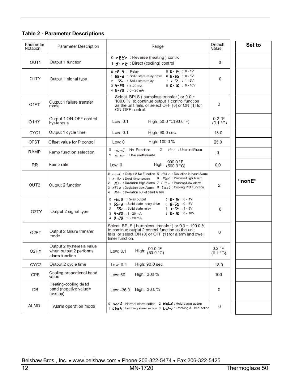 Belshaw Adamatic TG50 Thermoglaze User Manual | Page 18 / 39