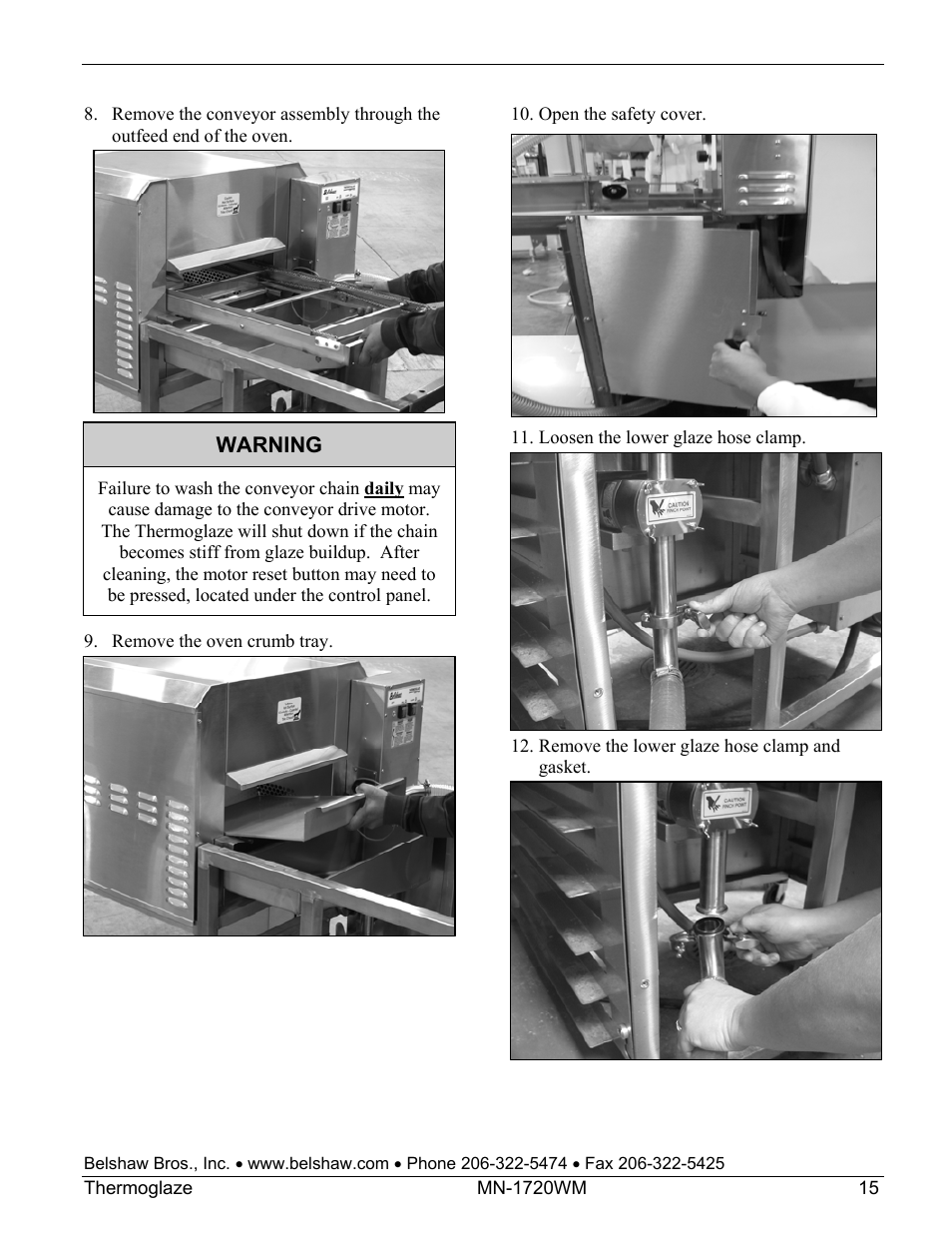 Belshaw Adamatic TG50 Thermoglaze User Manual | Page 21 / 39