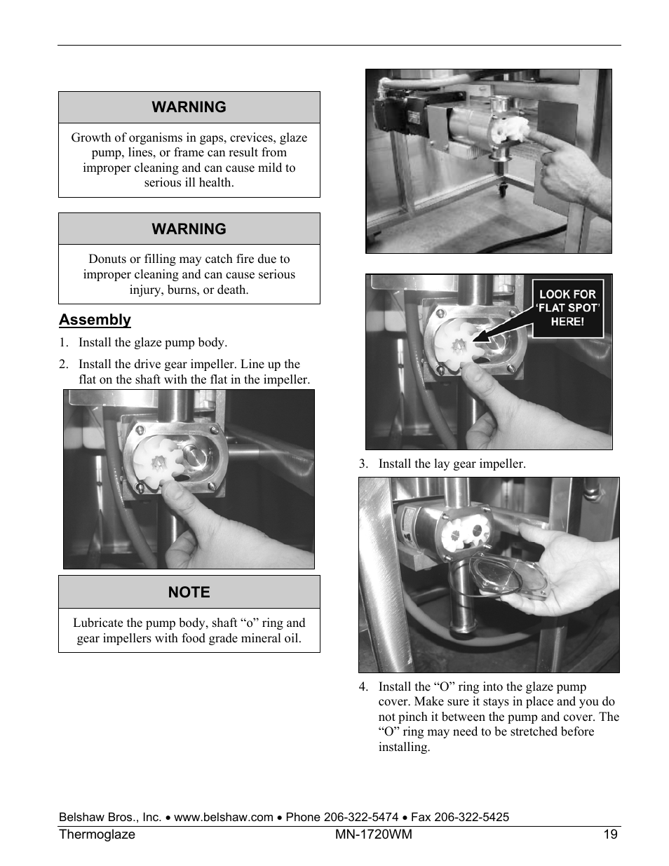 Belshaw Adamatic TG50 Thermoglaze User Manual | Page 25 / 39