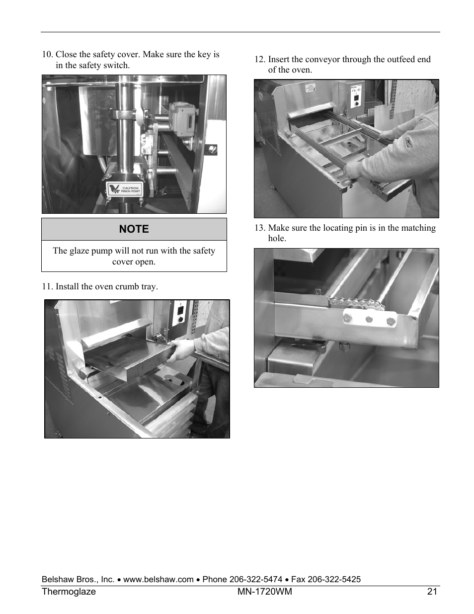 Belshaw Adamatic TG50 Thermoglaze User Manual | Page 27 / 39