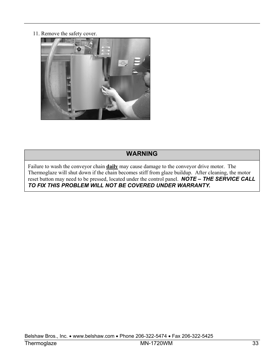 Belshaw Adamatic TG50 Thermoglaze User Manual | Page 39 / 39