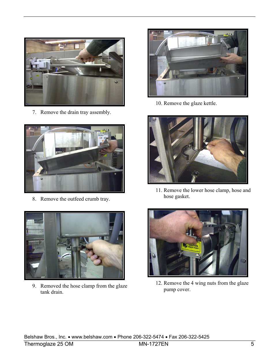 Belshaw Adamatic TG25 Thermoglaze User Manual | Page 11 / 51