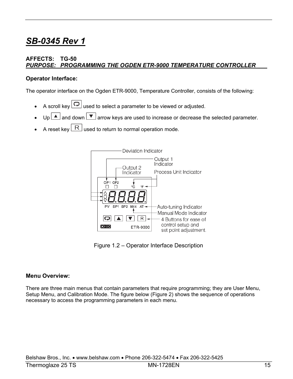 Belshaw Adamatic TG25 Thermoglaze User Manual | Page 39 / 51