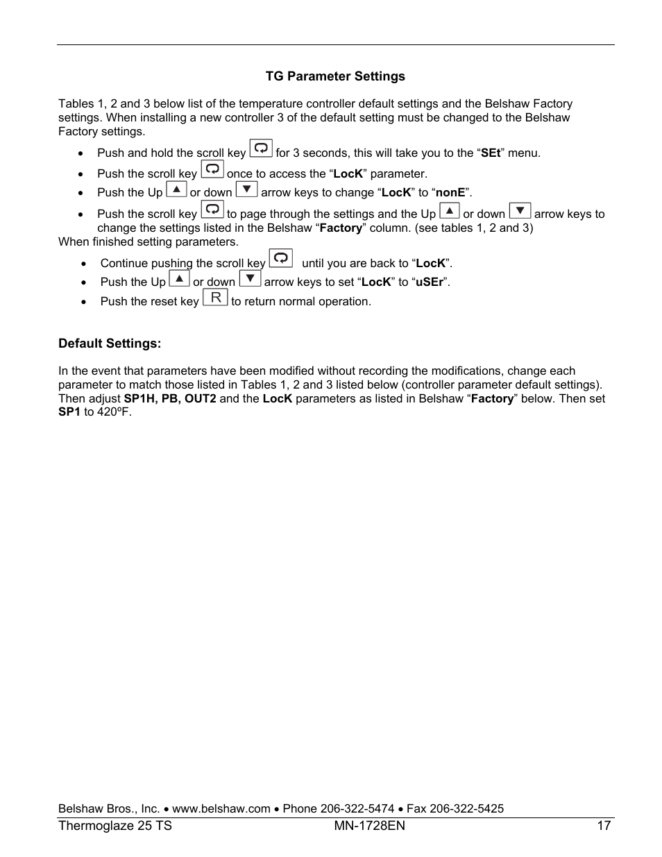 Belshaw Adamatic TG25 Thermoglaze User Manual | Page 41 / 51