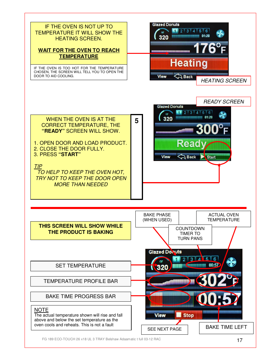 Belshaw Adamatic BX4E Eco-touch Convection Oven User Manual | Page 17 / 32