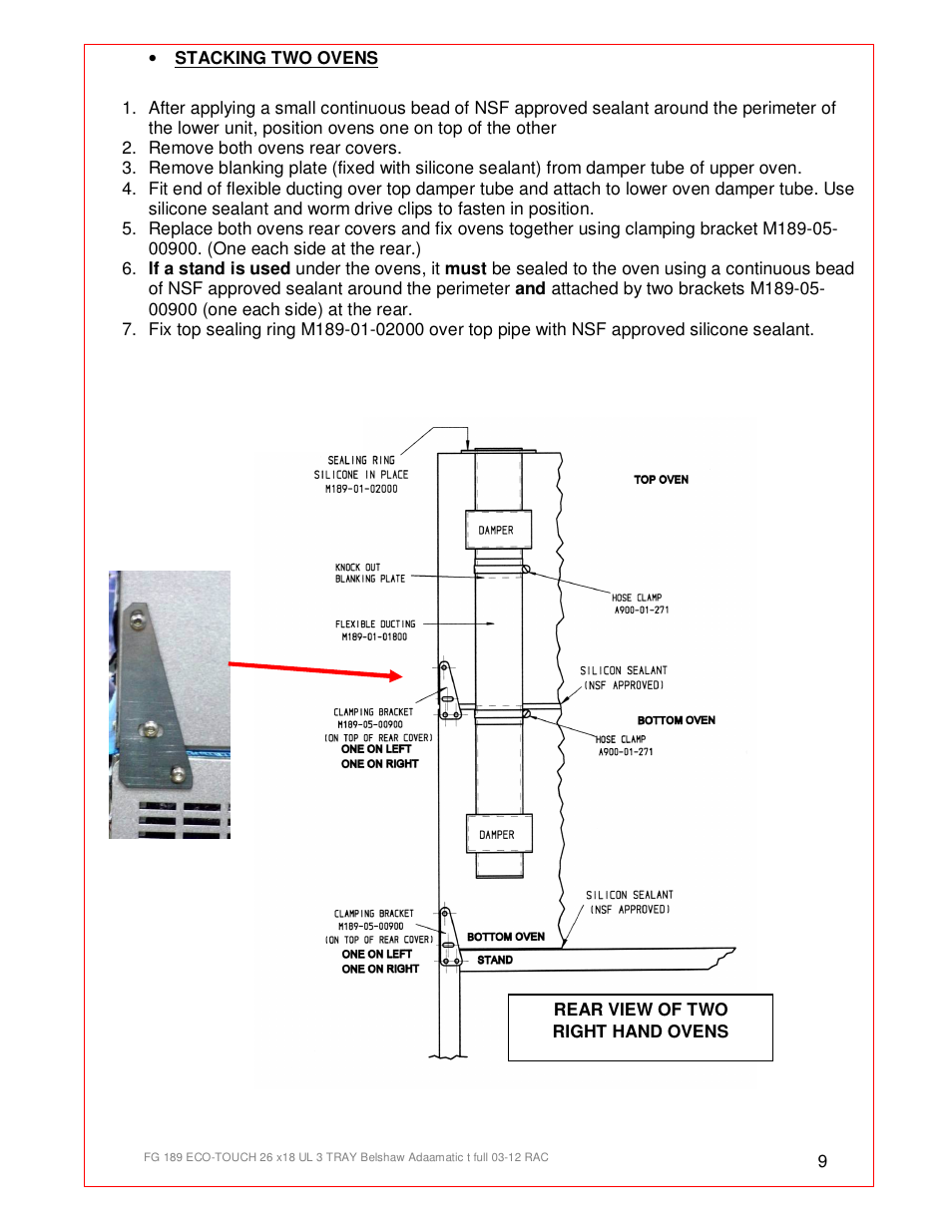 Belshaw Adamatic BX4E Eco-touch Convection Oven User Manual | Page 9 / 32