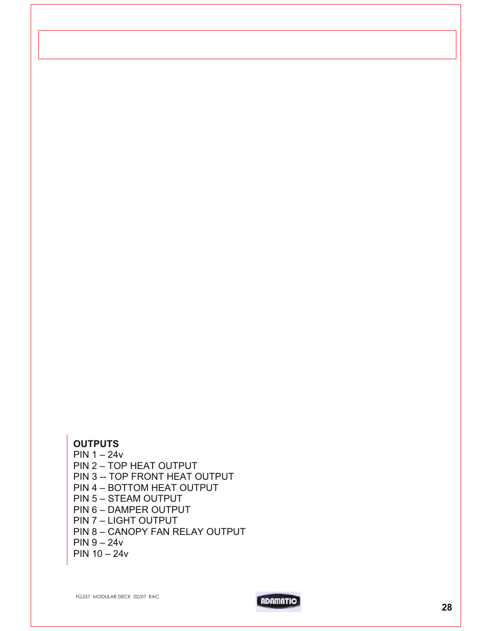 Controller layout | Belshaw Adamatic Harmony Deck Oven User Manual | Page 29 / 54
