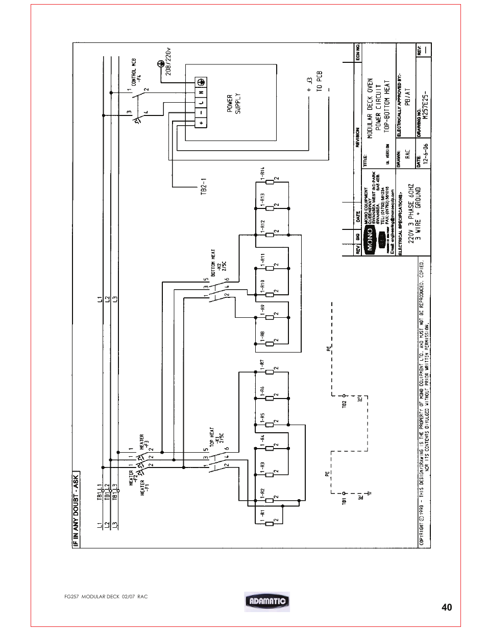 Belshaw Adamatic Harmony Deck Oven User Manual | Page 41 / 54