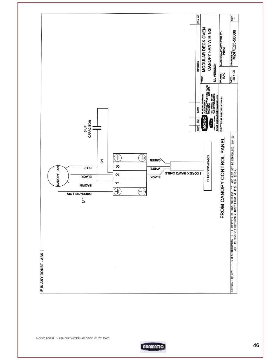 Belshaw Adamatic Harmony Deck Oven User Manual | Page 47 / 54