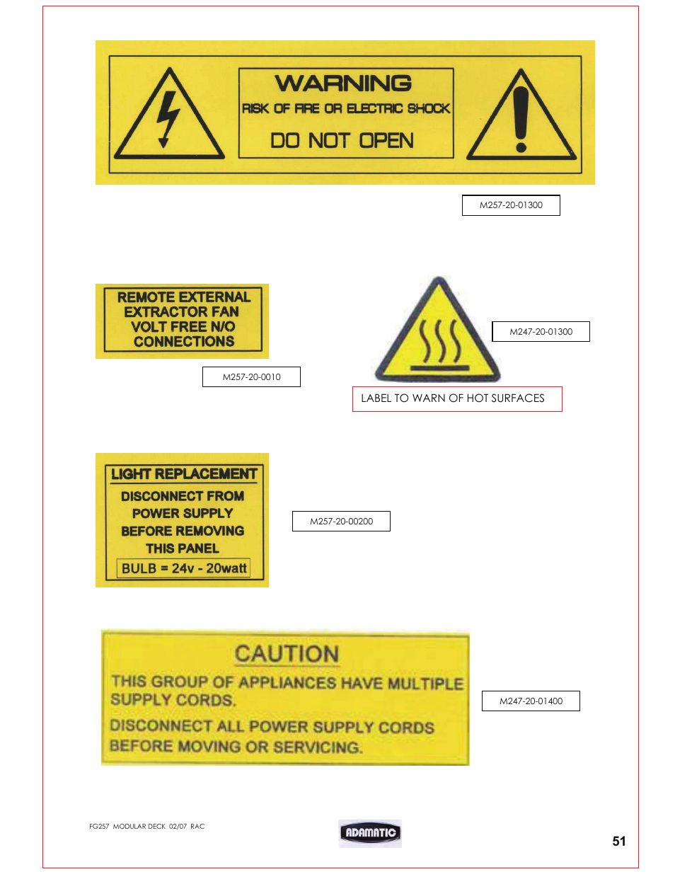 Belshaw Adamatic Harmony Deck Oven User Manual | Page 52 / 54