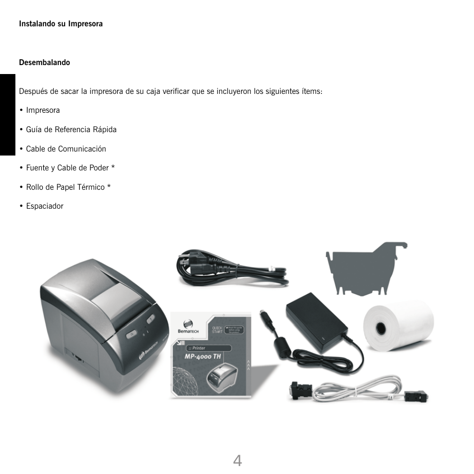 Bematech MP-4000 TH Quick Start User Manual | Page 12 / 48
