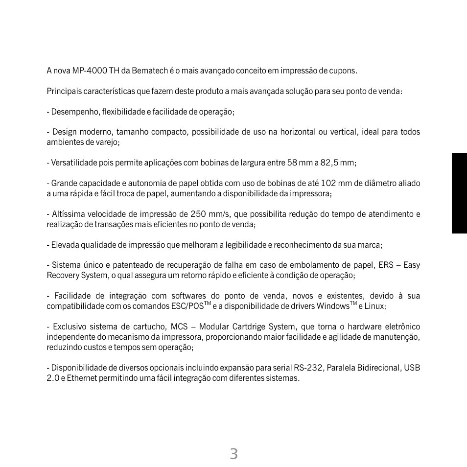 Bematech MP-4000 TH Quick Start User Manual | Page 19 / 48