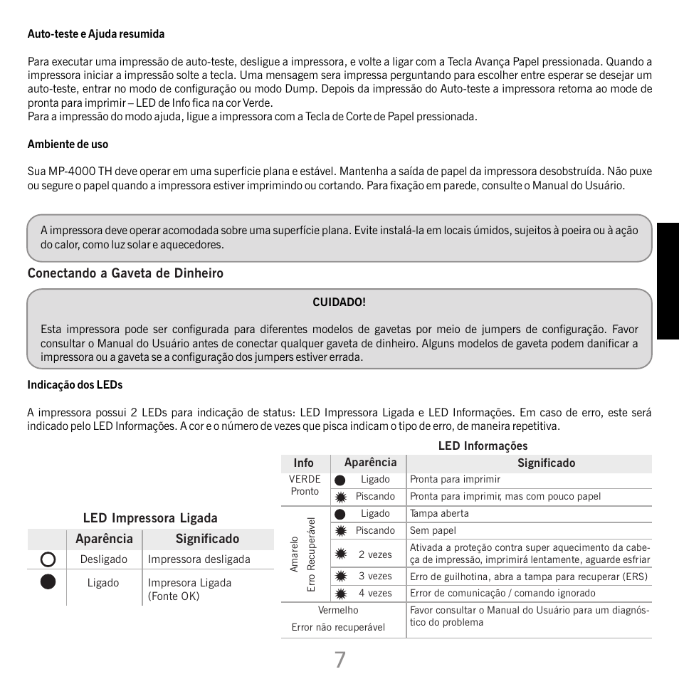Bematech MP-4000 TH Quick Start User Manual | Page 23 / 48