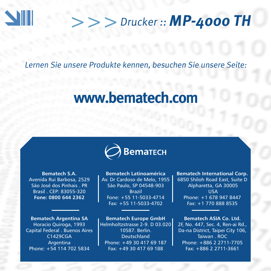 Mp-4000 th, Drucker | Bematech MP-4000 TH Quick Start User Manual | Page 32 / 48