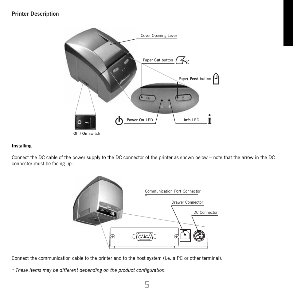 Bematech MP-4000 TH Quick Start User Manual | Page 5 / 48