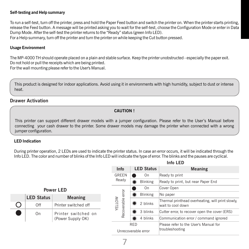 Bematech MP-4000 TH Quick Start User Manual | Page 7 / 48