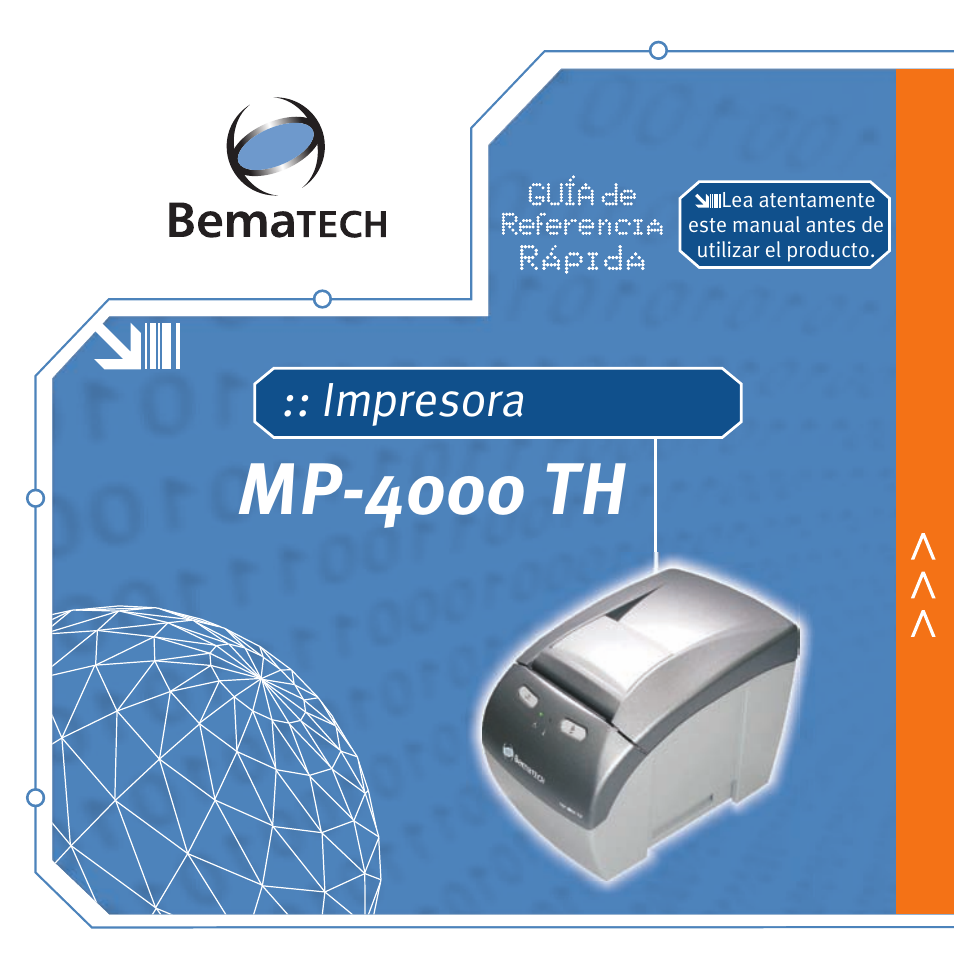 Mp-4000 th, Impresora | Bematech MP-4000 TH Quick Start User Manual | Page 9 / 48