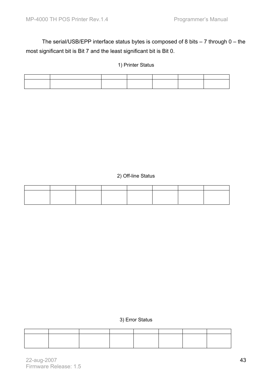 Bematech MP-4000 TH Programmer's Manual User Manual | Page 43 / 84