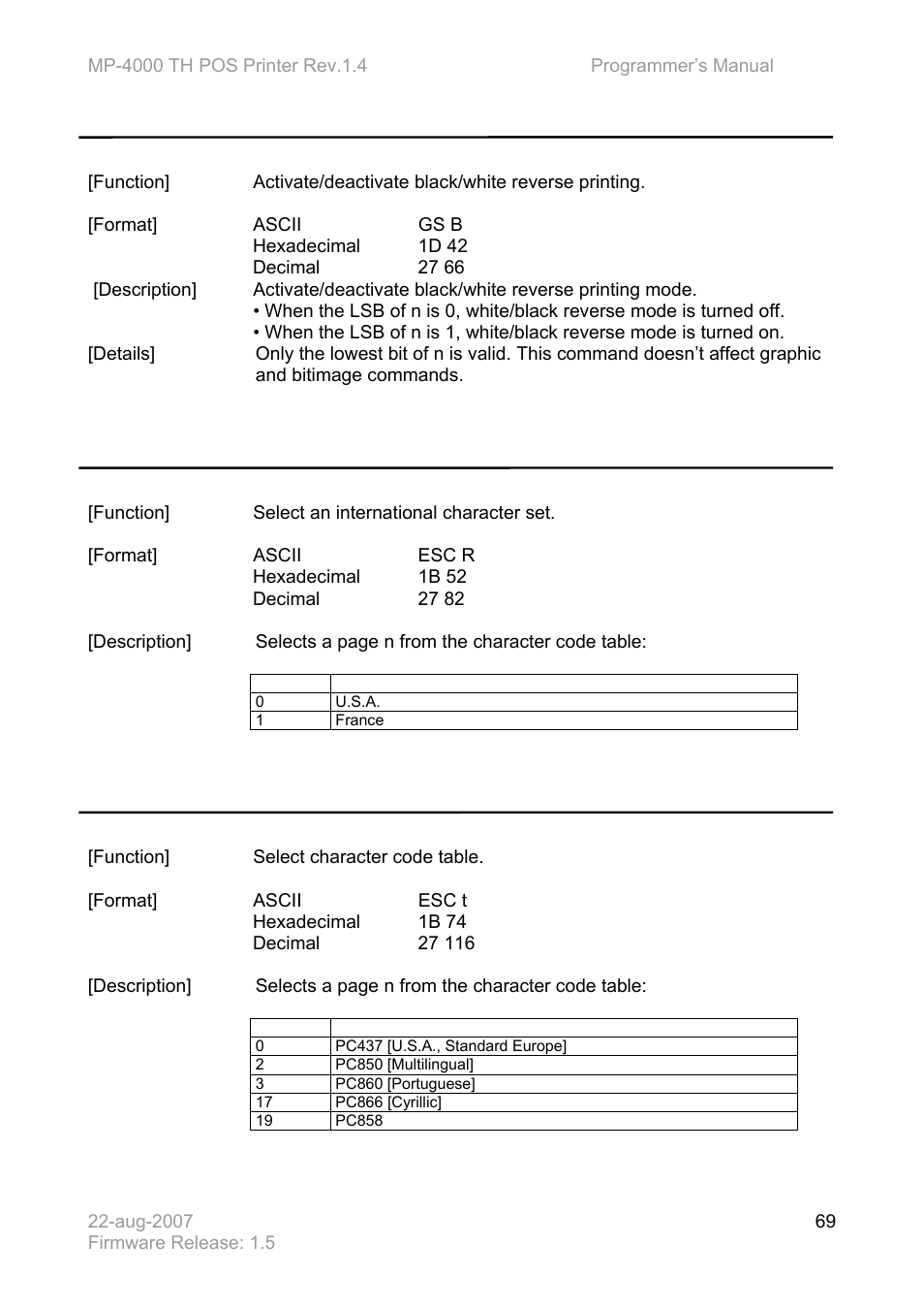 Bematech MP-4000 TH Programmer's Manual User Manual | Page 69 / 84