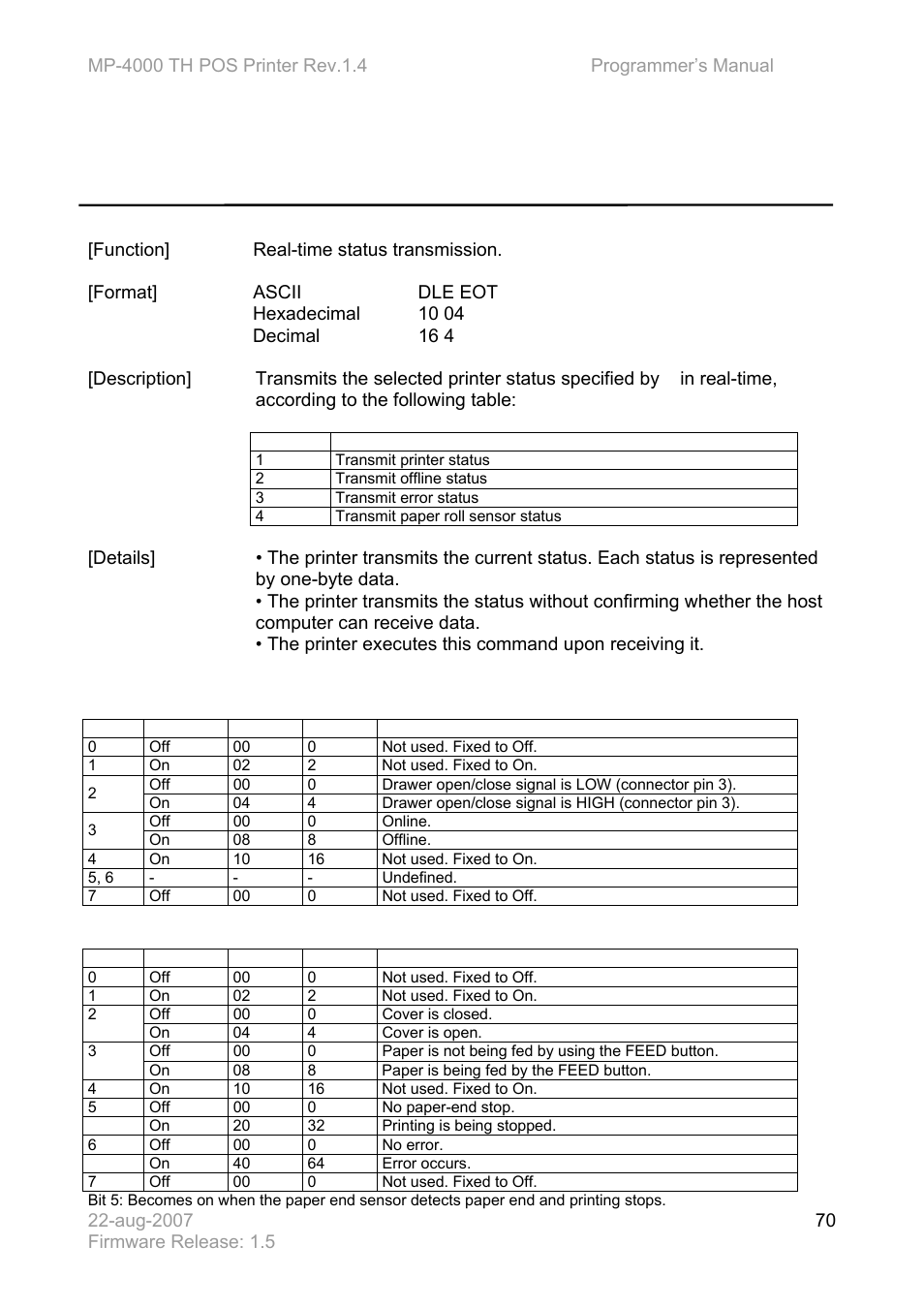 Dle eot n | Bematech MP-4000 TH Programmer's Manual User Manual | Page 70 / 84