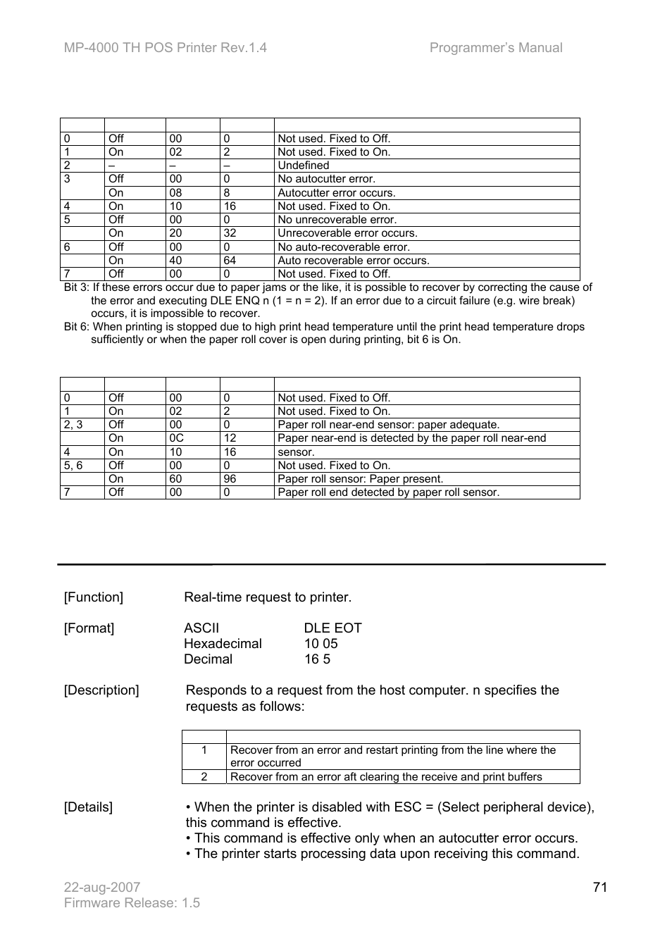 Dle enq n | Bematech MP-4000 TH Programmer's Manual User Manual | Page 71 / 84