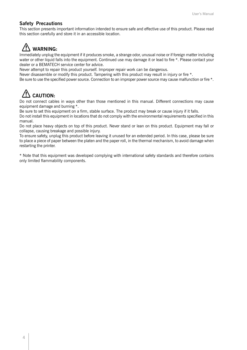 Bematech MP-2100 TH User Manual | Page 4 / 36