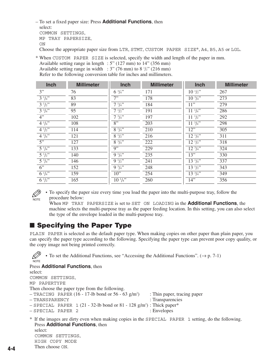 Specifying the paper type | Canon D680 User Manual | Page 33 / 82