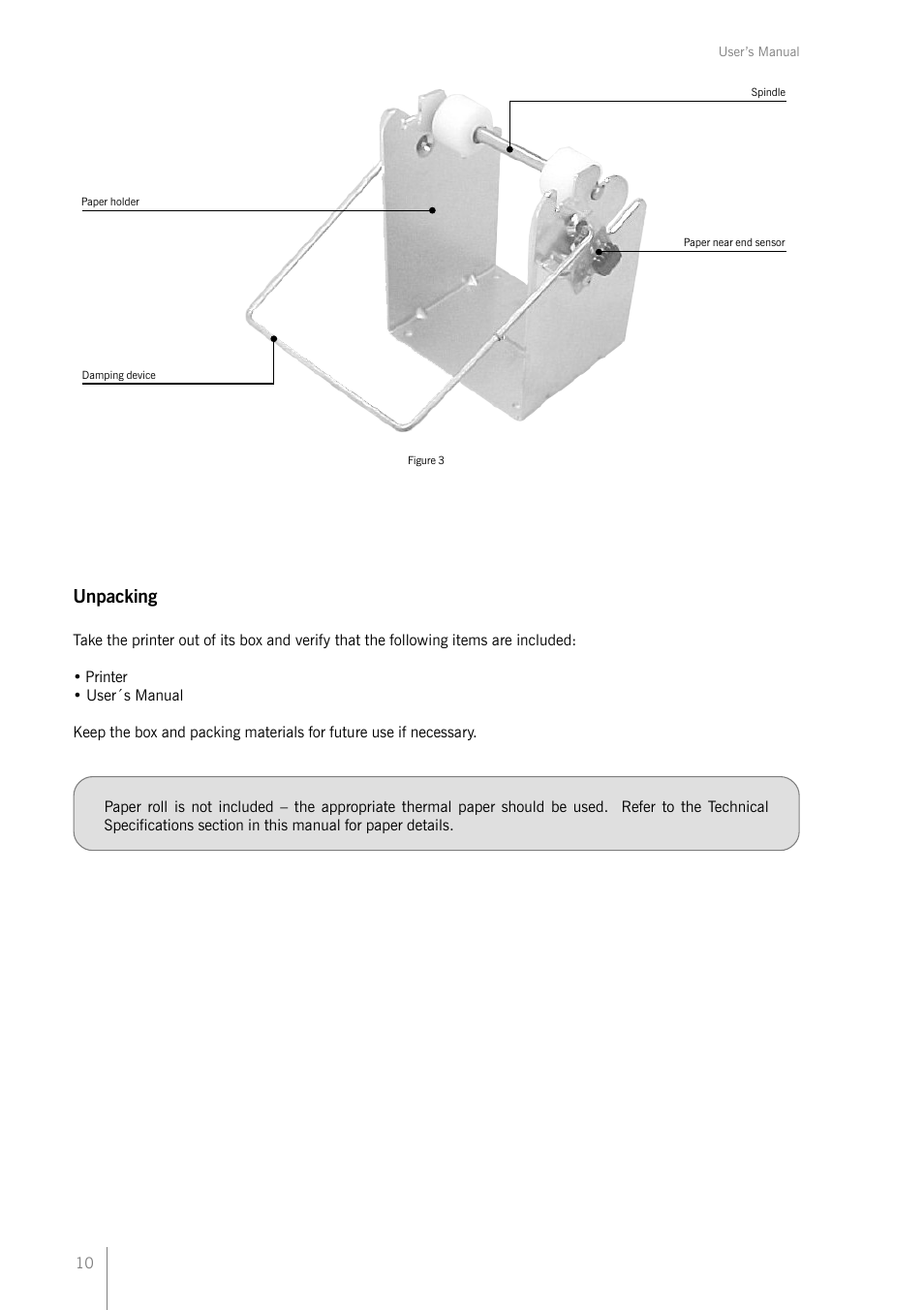 Unpacking | Bematech KC-1800 User Manual | Page 10 / 24