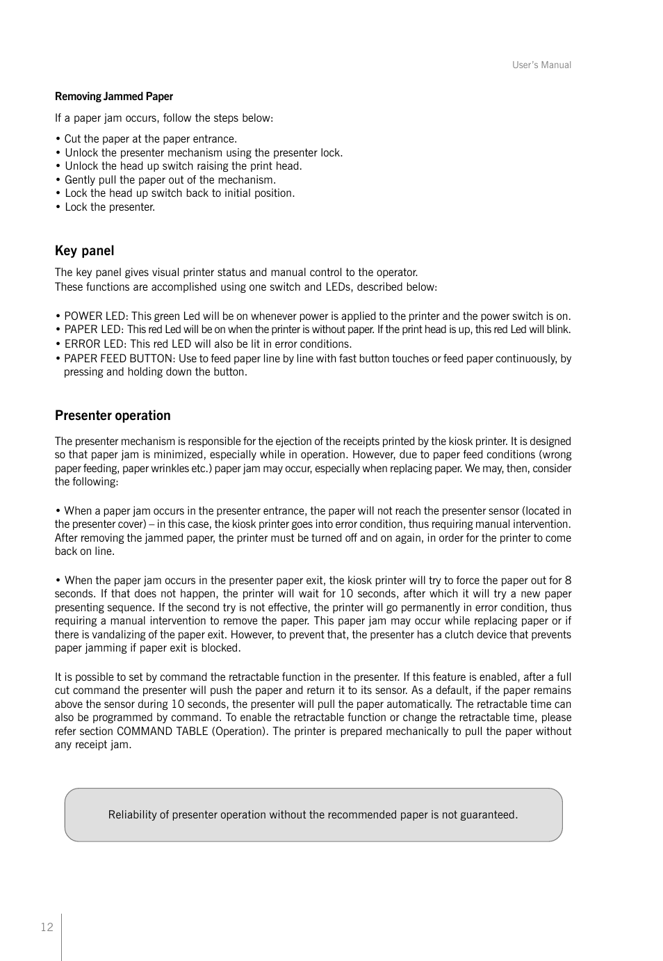 Bematech KC-4112 Rev.1.1 User Manual | Page 12 / 52