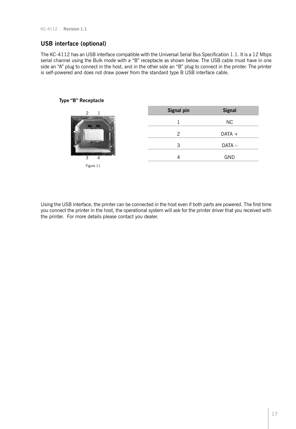 Bematech KC-4112 Rev.1.1 User Manual | Page 17 / 52