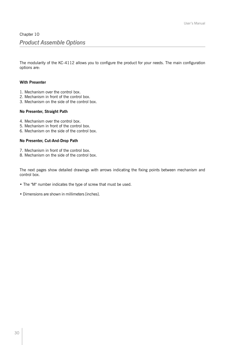 Bematech KC-4112 Rev.1.1 User Manual | Page 30 / 52
