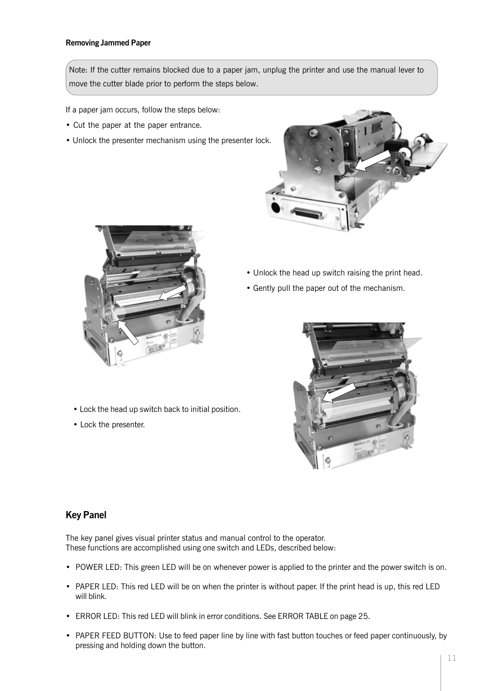 Key panel | Bematech KC-4112 Rev.1.0 User Manual | Page 11 / 56