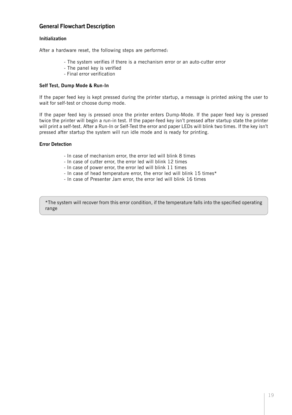 General flowchart description | Bematech KC-4112 Rev.1.0 User Manual | Page 19 / 56