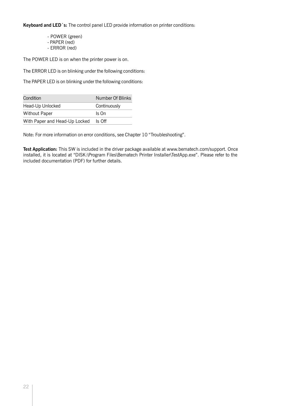 Bematech KC-4112 Rev.1.0 User Manual | Page 22 / 56