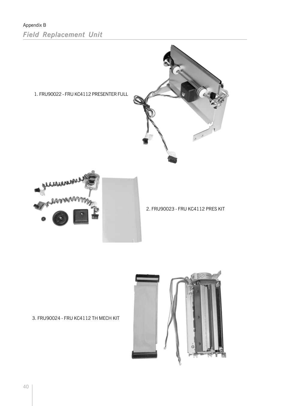 Field replacement unit | Bematech KC-4112 Rev.1.0 User Manual | Page 40 / 56