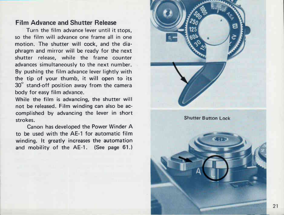 Preliminary preparation, Attaching the neckstrap, Handling the lens cap | Preliminary preparation attaching the neckstrap | Canon AE-1 User Manual | Page 21 / 138