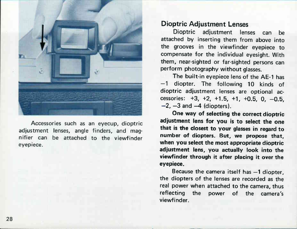 Canon AE-1 User Manual | Page 28 / 138