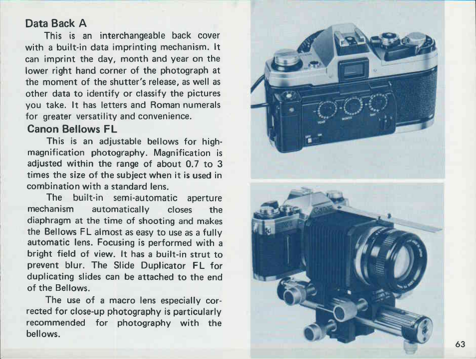 Detailed operation of the ae-1 | Canon AE-1 User Manual | Page 63 / 138