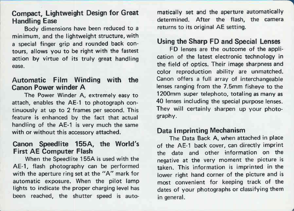 Canon AE-1 User Manual | Page 69 / 138