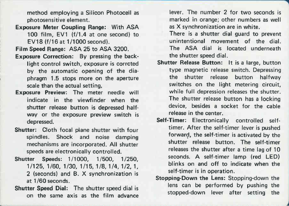 Canon AE-1 User Manual | Page 9 / 138