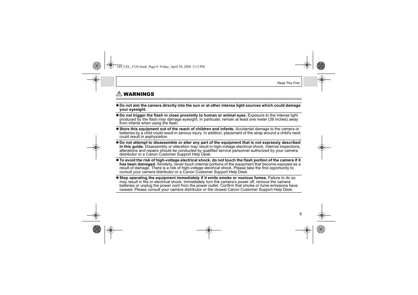 Canon A85 User Manual | Page 11 / 162