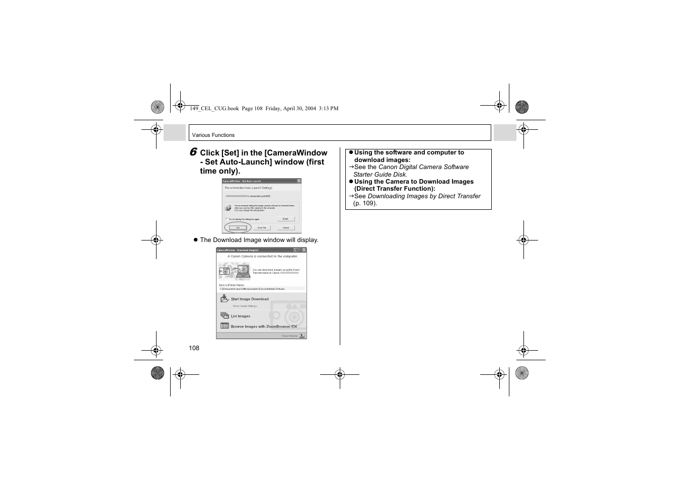 Canon A85 User Manual | Page 110 / 162