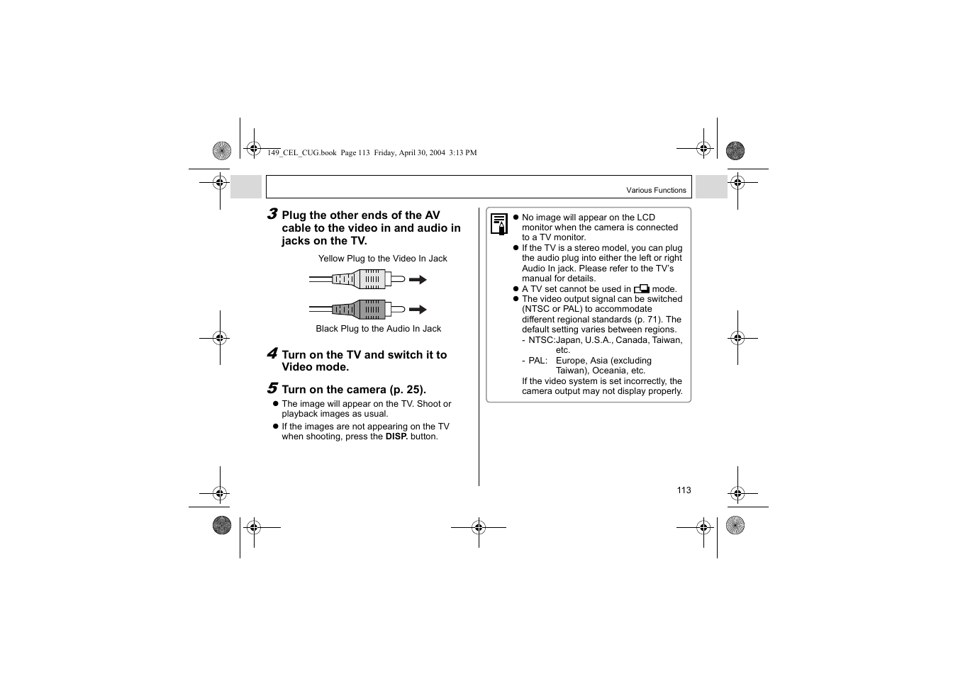Canon A85 User Manual | Page 115 / 162