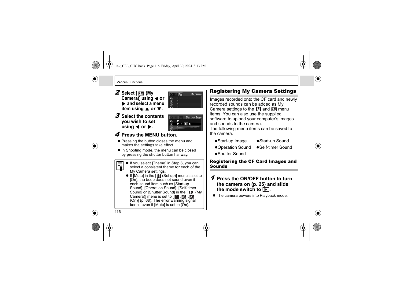 Canon A85 User Manual | Page 118 / 162