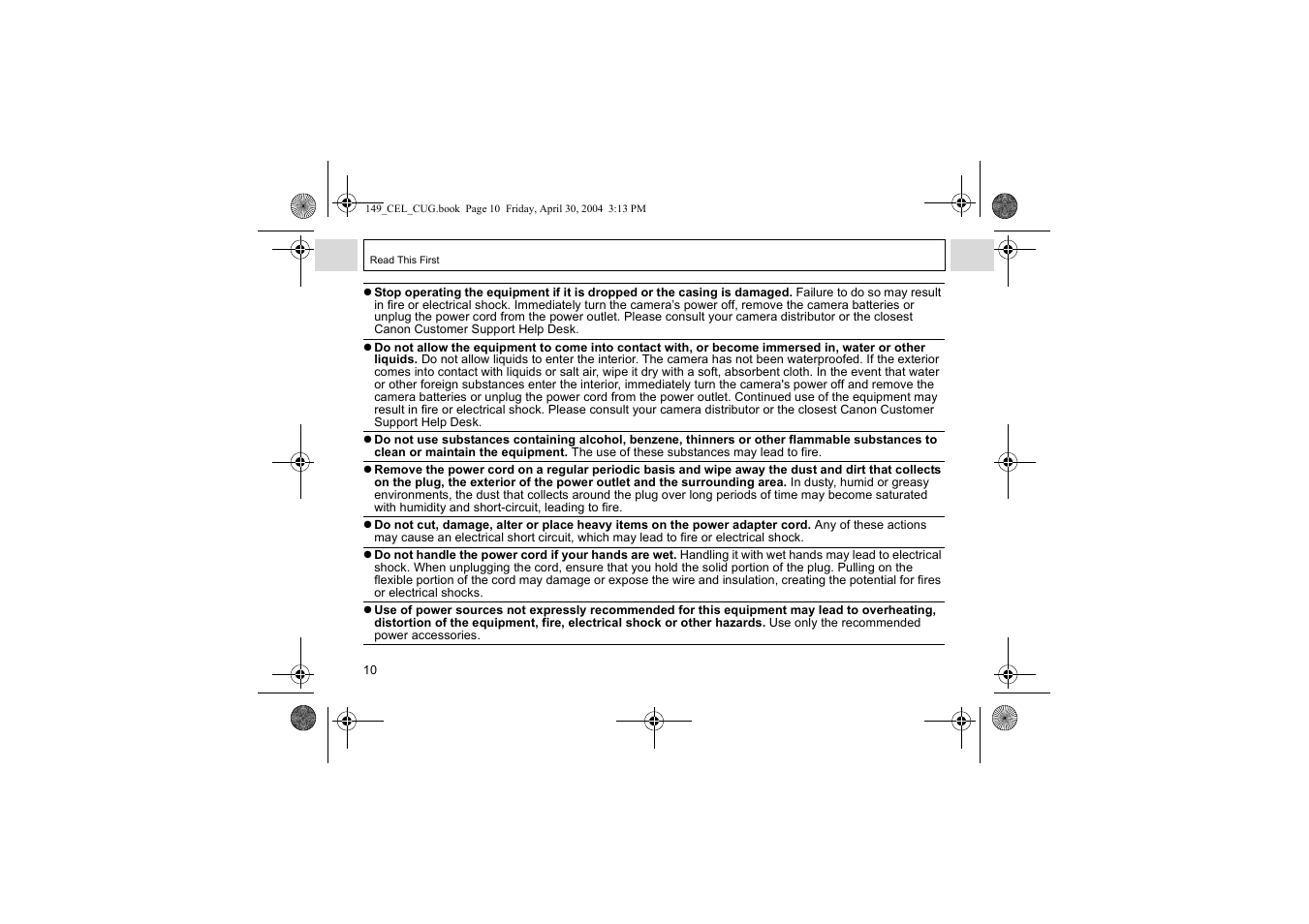 Canon A85 User Manual | Page 12 / 162