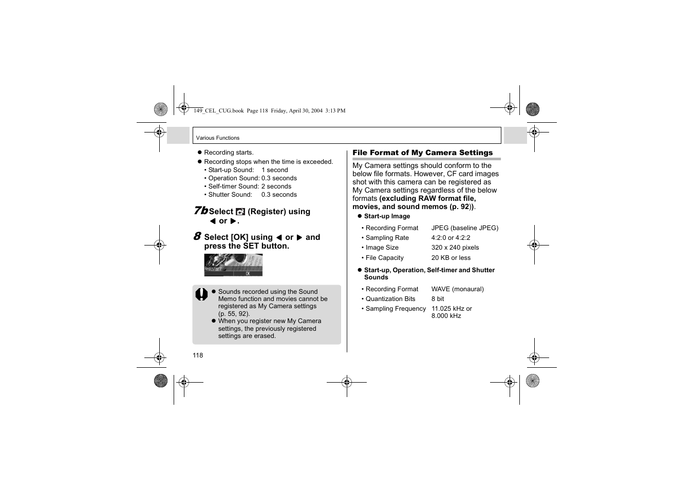 Canon A85 User Manual | Page 120 / 162