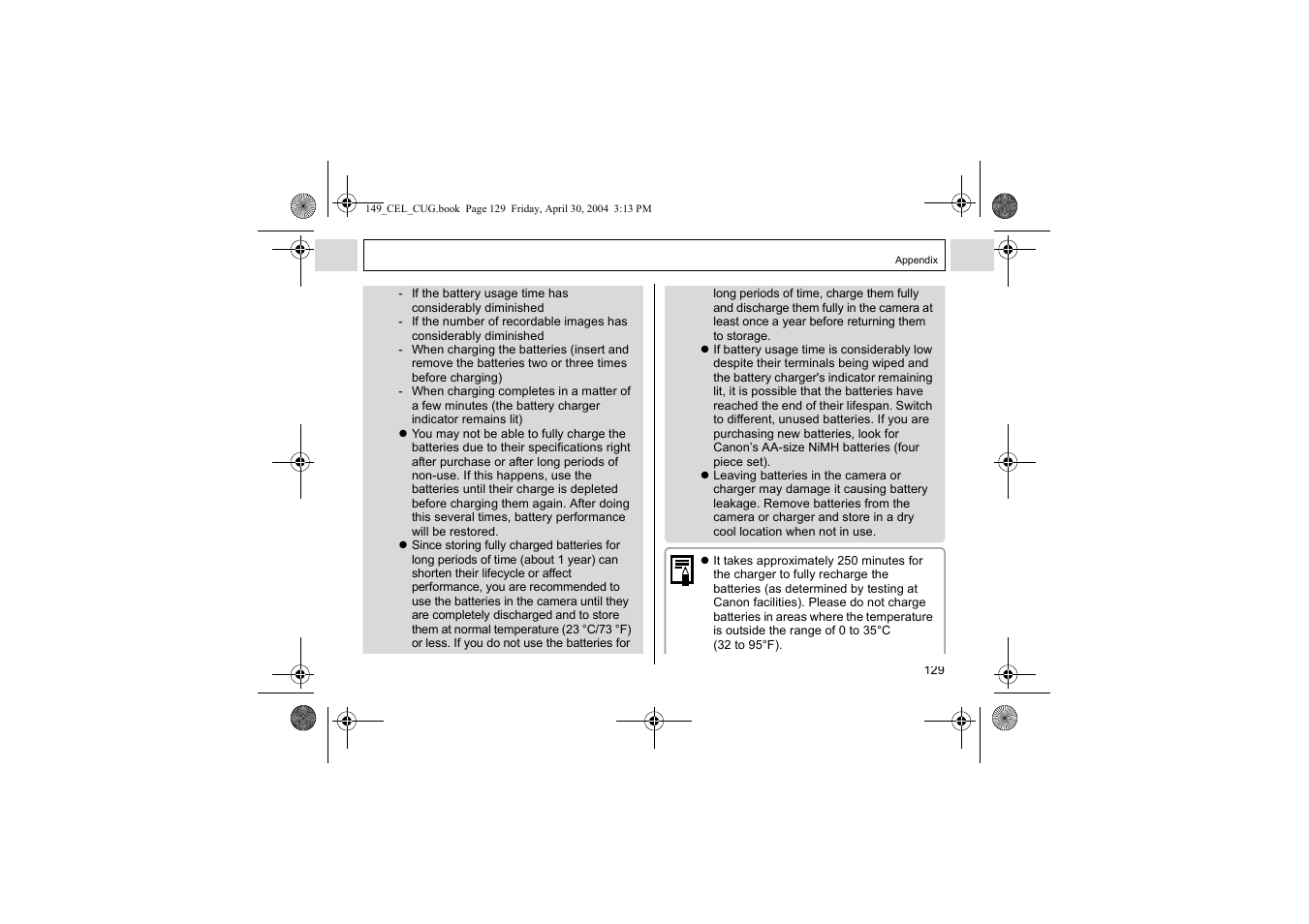 Canon A85 User Manual | Page 131 / 162