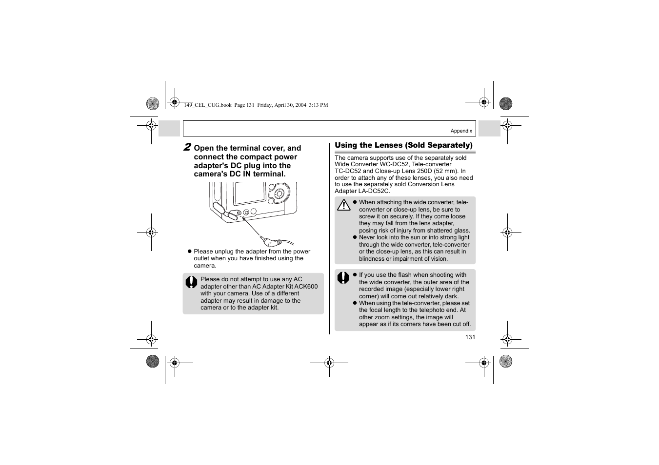 Canon A85 User Manual | Page 133 / 162